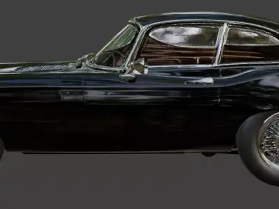 1961 Jaguar E Type for 3D Printing 3D print model