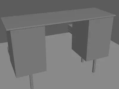 engineer  teachers desk Free low-poly 3D model