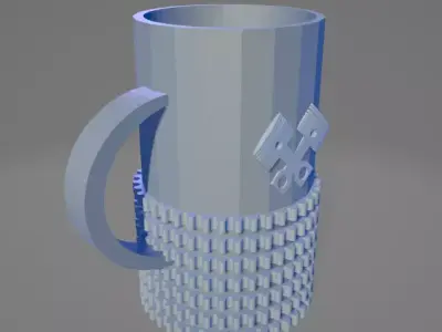 Multipurpose Beer Mug STL - Gear and Piston Design  3D print model