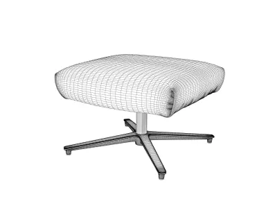 DS 149 11 Swivel Chair and DS 149 05 Footstool 3D model