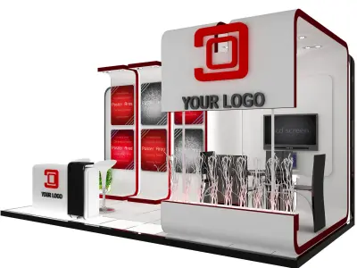 Booth Exhibition Stand a428 3D model