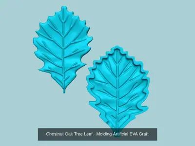 13 Oak Tree Leaves Collection - Molding Artificial EVA Craft