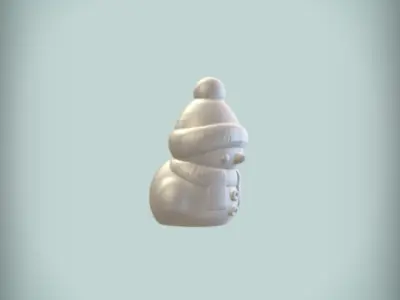 Santa Claus Snowman - 3D Printable Holiday Decoration  3D print model