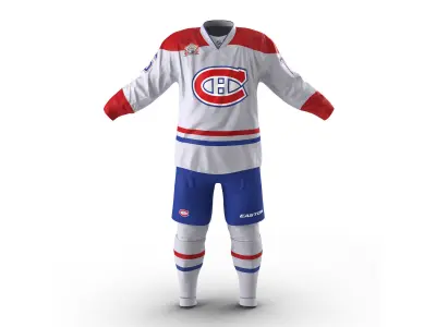 Hockey Clothes Montreal Canadiens 3D model