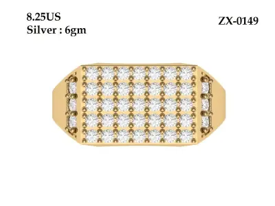 Art Deco Ring 3D print model purchase