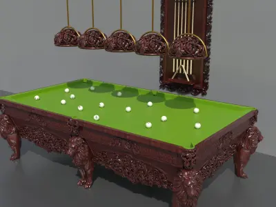 Billiard Pool Table 3D model