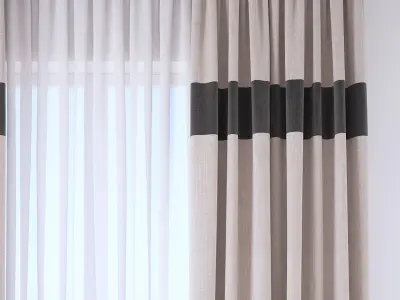 Set 113 Curtains 3D model