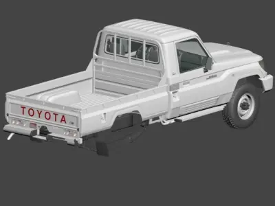 Toyota Land Cruiser pickup j70 2022 70ANNIVERSARY  3D model