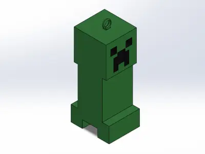 Creeper Keychain and Decoration Free 3D print model