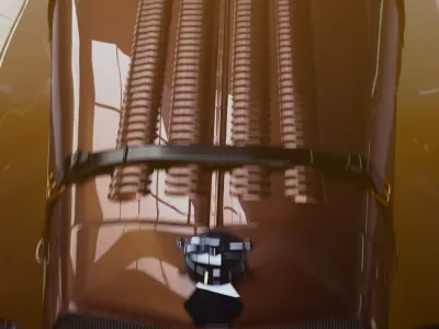 Vintage Car Shot - Blender Low-poly 3d Model Low-poly 3D model