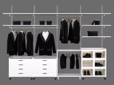 Coats For Shop And Wardrobe 3D model
