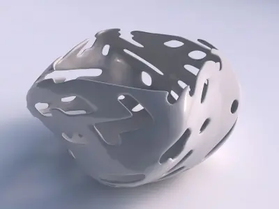 Bowl helix with smooth cuts 3D print model