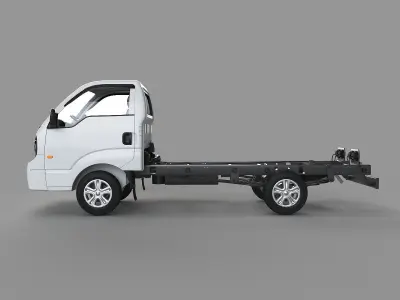 Kia k2500 truck Low-poly 3D model