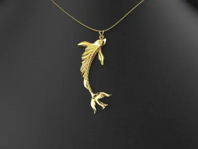 classic Fish pendant  3D print model