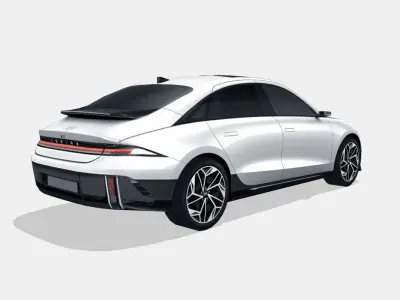 Hyundai Ioniq 6 2023 Low-poly 3D model