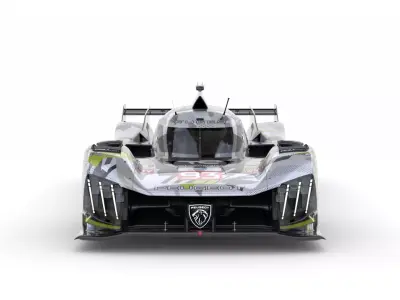 Peugeot 9X8 LMDh 2025 WEC 3D model
