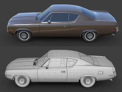 AMC Matador 1971 Low-poly 3D model