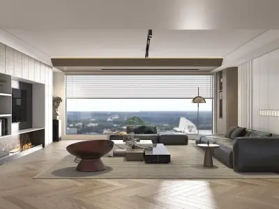 Living Room Scene 6 3D model