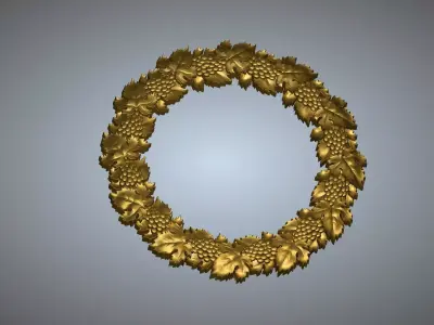 Grapes Border 3D print model