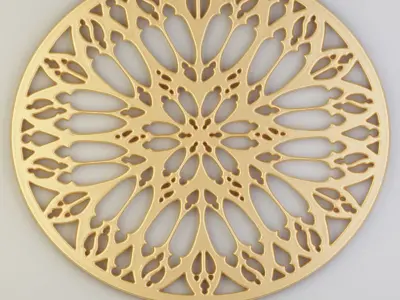 stained glass 14 pieces 3D model