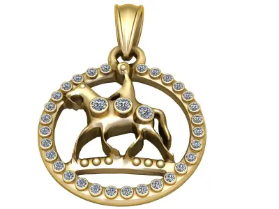 Sagittarius   PANDANT 3D PRINTABLE MODAL  3D print model