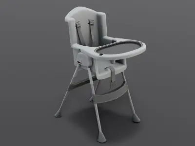 Baby Chair 3D Model Low-poly 3D model