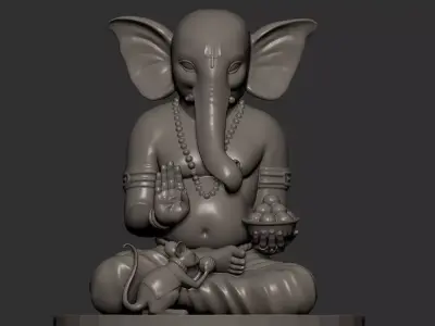 Ganesh ji 3d model 3D print model