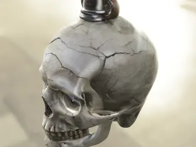Skull Elixir Bottle 3D model