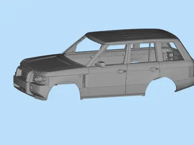 3D printed RC bodies Land Rover Range Rover 2005 3D print model