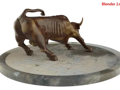 Charging Bull 3D model