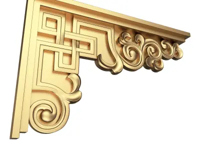 Stair Brackets 01 Low-poly 3D model
