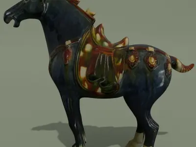 Horse Statuettes Collection volume 7 3D model
