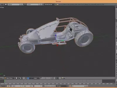 Low poly car Free 3D model