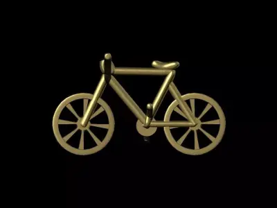 Stylized Bicycle 3D print model