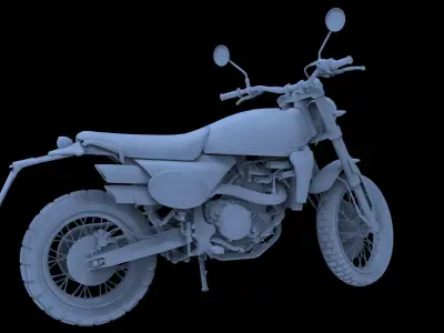 FANTIC CABALLERO 500 SCRAMBLER FOR 3D PRINT 3D model
