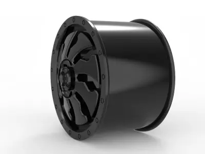 cleaver dually front wheel rim model 3D print model