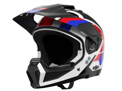 Modular Motorcycle Helmet with 7 modes Low-poly 3D model