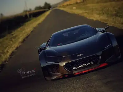 Quattro Spectre coupe version Low-poly 3D model