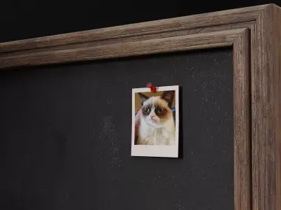 Realistic Blackboard 3D model