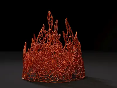 Fire flame 3D print model
