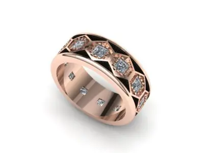 Prences cut Ring 3D print model