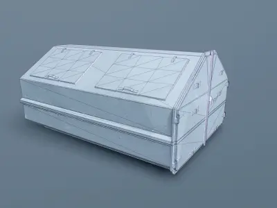 Waste Dumpster Free low-poly 3D model