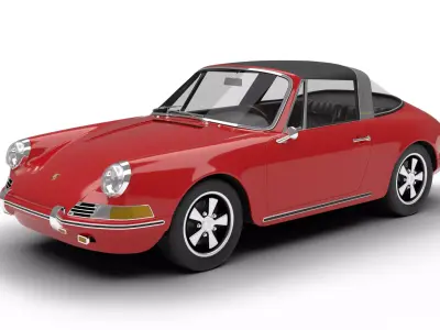 Porsche 911 Targa 1967 3d model  3D model