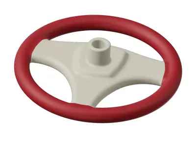 Auto Car Steering Wheel Toy 3D model