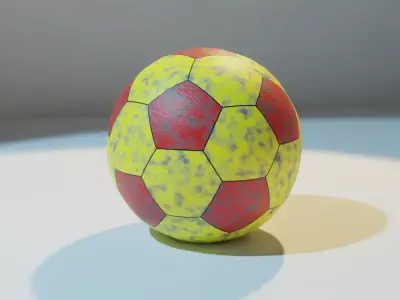 Handball ball Low-poly 3D model