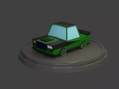 Low Poly Racing Car Low-poly 3D model buy