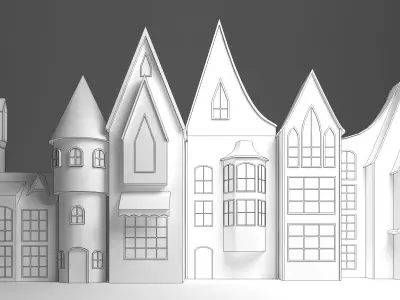 Disney Castle Wedding Stage 3D model