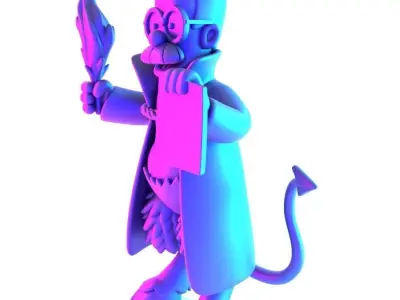 Devil Ned Flanders toy 3D print model