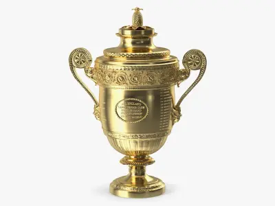 Wimbledon Cups Men 3D model