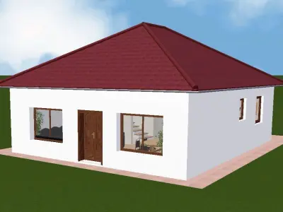 House 9 plans for 3D model